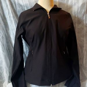 Lucy Tech black zip up track jacket